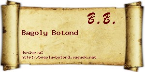 Bagoly Botond névjegykártya